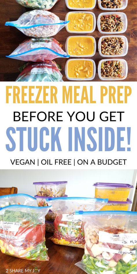 Plant Based Freezer Meals, Meals To Meal Prep, Postpartum Planning, Vegan Freezer Meals, Healthy Freezer Recipes, Vegetarian Freezer Meals, Organic Meals, Vegan Oil Free, Freezer Recipes