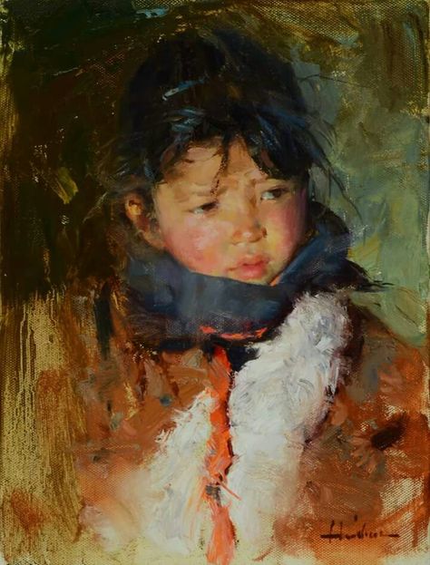 Huihan Liu Oil Painting Portrait, China Art, Traditional Paintings, Art Studies, Art Abstrait, Art Reference Photos, Figure Painting, Figurative Art, Portrait Drawing