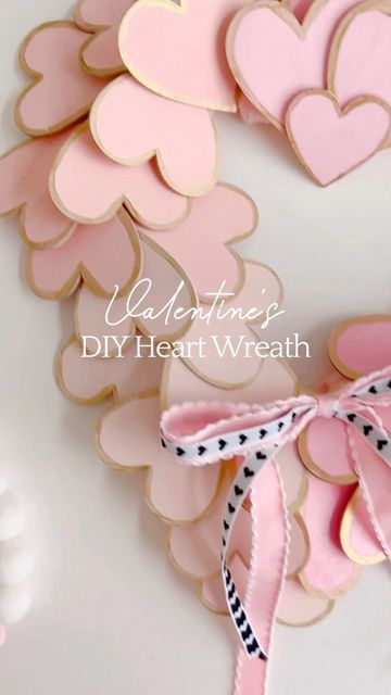 Sandra 🫶🏼| HelloSweetHome on Instagram: "DIY Heart Wreath 🫶🏼 inspired by the @homegoods viral heart wreath! I changed it up with shades of pink. What do you think? Stay tuned to see part 2 of how I style this wreath in my entryway 💕 #valentinesdaywreath #valentineswreath" Diy Valentines Wreath, Valentines Wreath Ideas, Diy Heart Wreath, Heart Wreath Form, Monogram Wreaths, Heart Wreath Diy, Air Aesthetic, Valentine Goodies, Valentine 2023