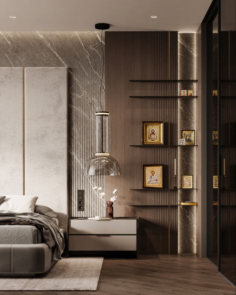 Bedroom Wall Panelling Designs, Master Bedrooms Luxury, Luxe Bedroom, Bedroom Interior Design Luxury, Modern Bedroom Interior, Luxury Bedroom Master, Bedroom Bed Design, Bedroom Furniture Design, Modern Bedroom Design