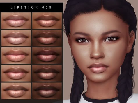 Lipstick 028 – LutessaSims Sims 4 Piercings, Sims 4 Cc Eyes, Lipstick For Dark Skin, Sims 4 Tsr, Sims 4 Cas Mods, Makeup Cc, Sims 4 Cc Makeup, Sims 4 Body Mods, Tumblr Sims 4