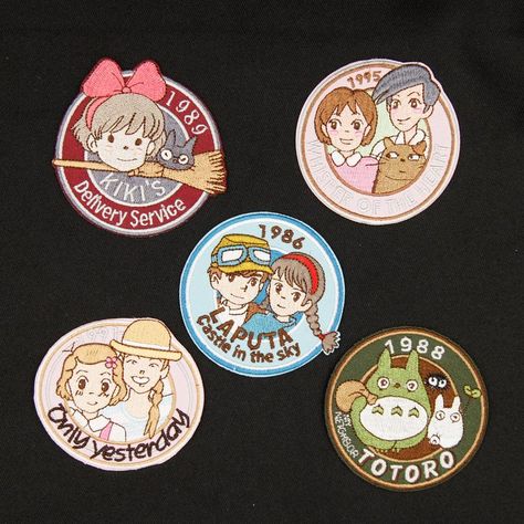 Only Yesterday, Kiki's Delivery Service, Studio Ghibli Art, Castle In The Sky, Header Image, Ghibli Art, Sew On Patches, Needle And Thread, Delivery Service