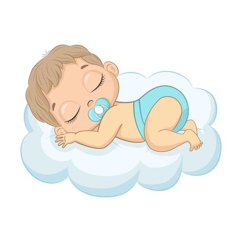 Cute newborn boy. Vector cartoon illustration. Baby Cartoon Drawing, Boy Baby Shower Ideas, Baby Shower Deco, Cute Newborn, Baby Shower Clipart, Baby Icon, Baby Posters, Baby Illustration, Boys Sticker