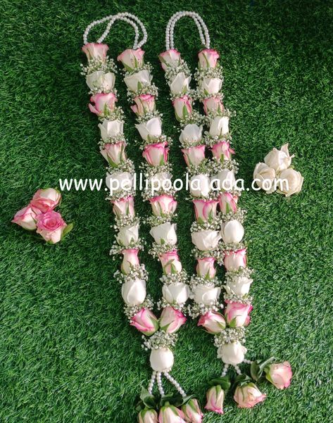 Wedding Jay Mala, Latest Garlands For Wedding, Wedding Malai Design Latest, Engagement Malai Design, Jaimala Garland, Latest Varmala Designs, Jaymala For Wedding, Reception Garland, Wedding Mala Rose