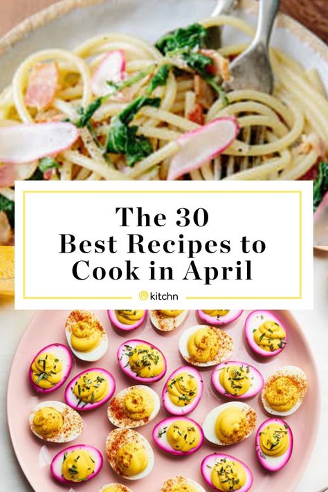 April Recipes, Easter Meals, Asparagus Pizza, Cheesecake French Toast, Group Recipes, Veggie Frittata, Spring Dishes, Recipes To Cook, Honey Baked Ham