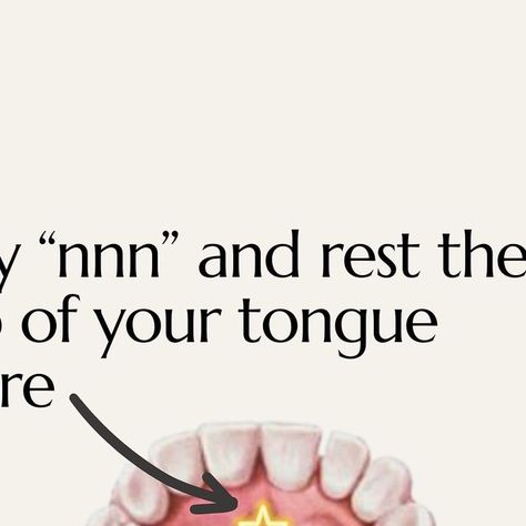 Paula & Emily | Myofunctional Therapists on Instagram: "Did you know that the position of your tongue, which might seem trivial, significantly impacts your airway function and, as a result, your overall health? 👅

Welcome to the realm of myofunctional therapy and the “Myo Spot.”

The “Myo Spot” refers to an ideal resting position for the tongue, crucial for maintaining proper oral posture. 

This optimal position involves gently placing the tongue against the roof of the mouth, just behind the front teeth, with the tip lightly touching the incisive papilla, the small bump located behind the upper front teeth. 🦷

Proper tongue posture is not just about appearance; it is crucial for maintaining a healthy airway, promoting correct oral development, and supporting overall well-being. Here’s Tongue Posture, Nose Breathing, Tongue Thrust, Myofunctional Therapy, Correct Posture, Crooked Teeth, Front Teeth, Facial Aesthetics, Spot It