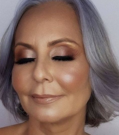 Makeup For 50 Year Old, Mother Of Bride Makeup, Old Age Makeup, Makeup Over 50, 50 Makeup, Makeup For Older Women, Makeup For Moms, Old Makeup, Glam Makeup Look