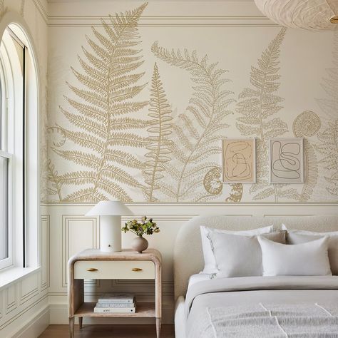 🍁🍁🍁Large fern leaves from the primeval forest, painted on the wall. Suitable for living room, bedroom, TV background wall large wall area🌞 Bedroom Tv, Fern Leaves, Tv Background, Forest Wallpaper, Background Wall, Wallpaper Mural, Tv Wall, Self Adhesive Wallpaper, Large Wall