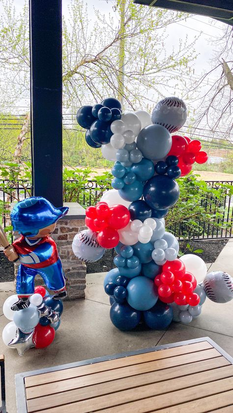 Why does our Free-Standing Garland rock?! Because you can put it wherever you want to party! We match it your party colors and theme and… | Instagram Standing Balloon Garland, Free Standing Balloon Garland, Fourth Of July Balloon Column, Houston Astros Balloon Garland, Red White Blue Balloon Arch, Dodger Balloon Garland, Red White And Blue Balloon Columns, Standing Balloon, Party Colors