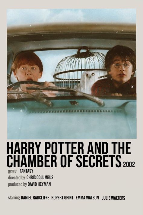 minimalistic film poster harry potter and the chamber of secrets Harry Potter Book Poster, Movie Prints Harry Potter, Harry Potter And The Chamber Of Secrets Movie Poster, Harry Potter Chamber Of Secrets Poster, Harry Potter Poster Aesthetic Room, Harry Potter Room Posters, Film Vintage Poster, Harry Potter Posters Vintage, Harry Potter Poster Polaroid