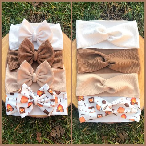 Diy Baby Bows, Fabric Hair Bows, Diy Bows, Sewing Business, Cadeau Diy, Diy Headband, Making Hair Bows, Diy Hair Bows