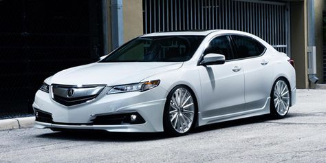 2016 Acura TLX White 2016 Acura Ilx Modified, 2015 Acura Tlx Modified, Acura Tlx Modified, Import Tuner, Concave Wheels, Honda Legend, Acura Cars, Car Pics, Acura Tsx