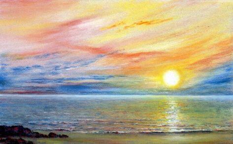 6 Pencil Sunset - Faber-Castell Colored Pencil Sunset, Sunset Drawing Ideas, Drawing Ideas Colored Pencil, Colour Pencil Art Landscapes, Simple Sunset, Sunset Drawing, Colin Bradley, Drawing Sunset, Colored Pencil Art Projects