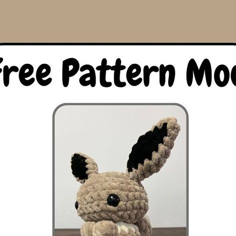 J&M Adorable Plushies on Instagram: "It’s finally here!! 🥳 FREE Eevee mod is released now! This is a modification of @shine.crafts pika pattern (also free). If you make one, please tag me! I would love to see your creations! 💕💕 Other Eeveelution mods are coming soon! . . 🏷️ #crochet #crochetpattern #patternrelease #eevee #crochetpokemon #freepattern #freepatterns #amigurimi #crocheter #crochetersofinstagram #cute #cutecrochet #plushie #crochetplushie #crochetaddict #freecrochetpattern #freeamigurumipattern #freepatternsamigurumi #craft #crochetaddict #crochetlove #yarn #yarnaddict #crochetinspiration #crocheteveryday #diy #plushiesofinstagram #crochetmarket #easycrochet #amigurumilove" Eevee Amigurumi Pattern Free, Crochet Eevee Pattern Free, Eevee Crochet Pattern Free, Eevee Crochet Pattern, Eevee Crochet, Crochet Eeveelutions, Espeon Crochet Pattern Free, Eeveelutions Crochet, Eevee Pokemon Crochet Pattern