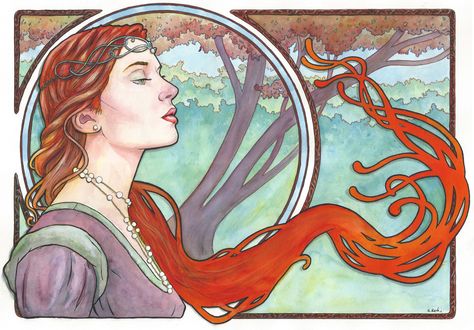 ArtStation - Art Nouveau, Scott Christian Sava Art Nouveau Graphic Design, Motifs Art Nouveau, Alphonse Mucha Art, Design Art Nouveau, Mucha Art, Alfons Mucha, Art Nouveau Illustration, Art Nouveau Poster, Art Nouveau Design