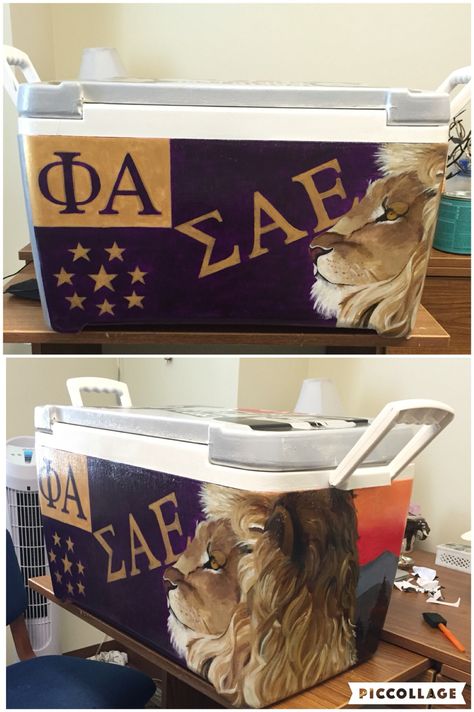 Sae Fraternity Cooler, Sigma Alpha Epsilon Cooler, Sae Cooler Ideas, Sae Formal Cooler Ideas, Sae Formal Cooler, Sae Frat Cooler, Sae Cooler, Sae Fraternity, Paddy Murphy