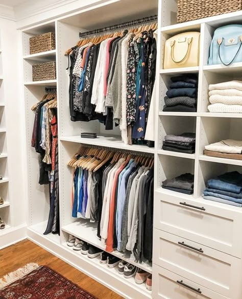 Wardrobe Design Ideas, Master Closet Design, House Closet, Closet Redo, Bedroom Closets, Organized Closet, Dream Closet Design, Bed In Closet Ideas, Walk In Closet Design