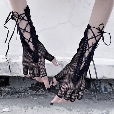 Great shopping ideas for Women Mesh Lace Stretch Fingerless Short Gloves Steampunk Gothic Fancy Dress _A, Womens Accessories Edgy Gloves, Emo Gloves, Glamour Gloves, Steampunk Gloves, Harajuku Street Style, Fishnet Gloves, Harajuku Punk, Mesh Gloves, Black Punks