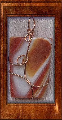 Agate Copper Wire Wrapped Pendant | by sweetvib Wire Wrapped Stones, Wrapping Stones, Copper Wire Art, Wrapped Stones, Wire Wrapped Stone Jewelry, Octopus Pendant, Wire Wrap Jewelry Designs, Wire Wrapped Jewelry Diy, Wire Wrapping Jewelry