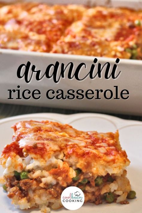 Rice Balls Italian Casserole, Sicilian Rice Ball Casserole Skinnytaste, Easy Arancini Recipe, Sicilian Arancini Casserole, Recipes For Arborio Rice, Rice Ball Casserole Sicilian, Italian Rice Balls Recipe With Meat, Risotto Casserole Recipes, Sicilian Recipes Pasta