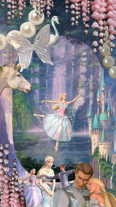 Barbie swan lake #nature #vibes #movies #wallpaper #vintage #barbie #barbieswanlake Barbie Wallpaper, Movies Wallpaper, Barbie Swan Lake, Barbie Fairy, Barbie Fashion Sketches, Color Me Mine, Nature Vibes, Barbie Cartoon, Wallpaper Iphone Disney