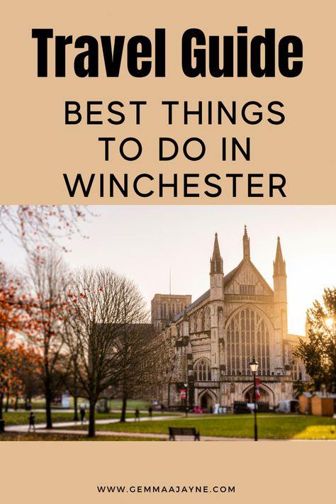 This is your top travel guide to visiting Winchester in the UK! There are top 5 things to do and places to visit for you all on a budget #travel #traveling #travelblogger #traveltips #guide Winchester Uk England, Uk Walks, Winchester Uk, Visit Uk, England Trip, Travel Uk, Castle Ruins, My Travel, Uk Travel