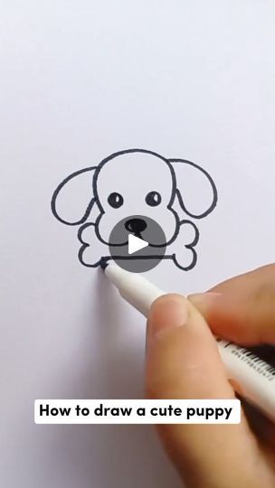 3.8K views · 64 reactions | How to draw a cute little puppy 
Easy artwork for kids. | By NicaFacebook Puppy Drawing Easy, Easy Artwork, Artwork For Kids, Puppy Drawing, Cute Little Puppies, Kids Artwork, Drawing Easy, Little Puppies, To Draw