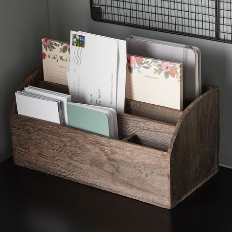 Sort important paperwork, mail, notes and documents in style. Mail Organization Countertop, Countertop Mail Organization, Countertop Mail Organizer, Mail Organization Station, Mail Sorting Station, Mail Organizer Countertop, Kitchen Desk Organization, Mail Organization, Kitchen Desk Areas