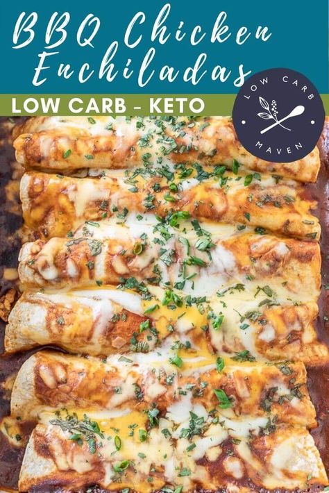 Seasoned Shredded Chicken, Low Calorie Chicken Recipes, Low Carb Bbq Sauce, Low Carb Enchiladas, Low Carb Low Calorie, Shredded Bbq Chicken, Low Calorie Chicken, Chicken Enchilada Recipe, Lchf Recipes