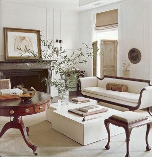 A.J.Barnes: Classic Townhouse Darryl Carter, Neoclassical Interior, Design Salon, Neutral Living Room, Traditional Interior, Classic Furniture, Vintage Modern, Contemporary Living, Elle Decor