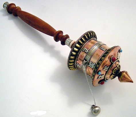 Prayer Wheel, Daoism Taoism, Buddhist Beads, Wheel Tattoo, Claw Gloves, Meditation Room Decor, Buddhist Prayer, Modern Fantasy, Visionary Art