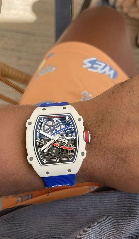 Richard Mille Sapphire, Richard Mille Watches Men, Man Aesthetic, Richard Mille Watches, Expensive Jewelry Luxury, Men's Outfits, Watch Luxury, Rich Lifestyle, Richard Mille