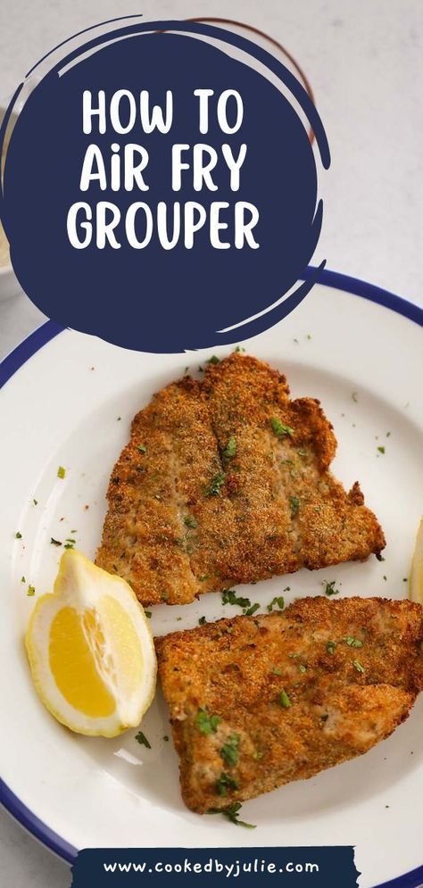 How To Cook Grouper In Oven, Recipe For Grouper Fish, Fried Grouper Bites, Recipes For Grouper Fish, Frozen Grouper Recipes, Air Fried Grouper Recipes, How To Cook Grouper, How To Cook Grouper Fish, Grouper In Air Fryer