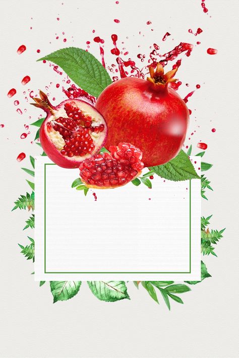 Creative Hand Drawn Pomegranate Cooked Fruit Background Pomegranate Logo, Pomegranate Background, Fruit Advertisement, Pomegranate Pictures, Pomegranate Poster, Cooked Fruit, Peppa Pig Invitations, Candle Logo Design, Fruit Background