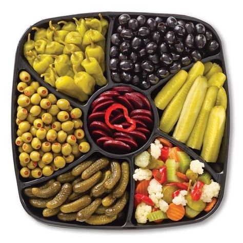 Easy to do Pickle Tray Ideas, Pickle Tray, Pickle Platter, Sterling Castle, Veggie Display, Relish Tray, Fast Food Items, All Inclusive Wedding, Relish Trays