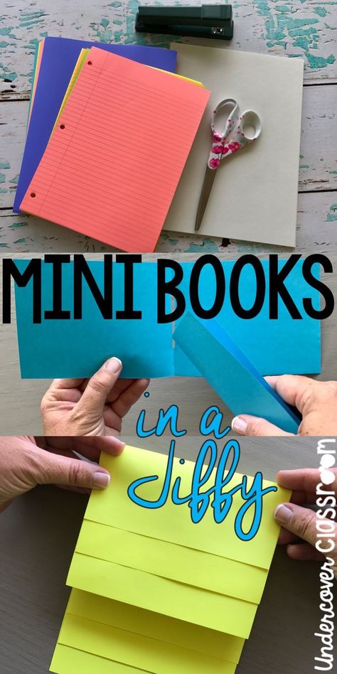 Just grab some paper to fold these quick mini books with your students. They come in really handy for note taking on any topic that can be divided into parts. Planning School, Classroom Diy, Teach Reading, Bookmaking, Behind Closed Doors, Mini Notebooks, How To Fold, Mini Book, Teaching Strategies