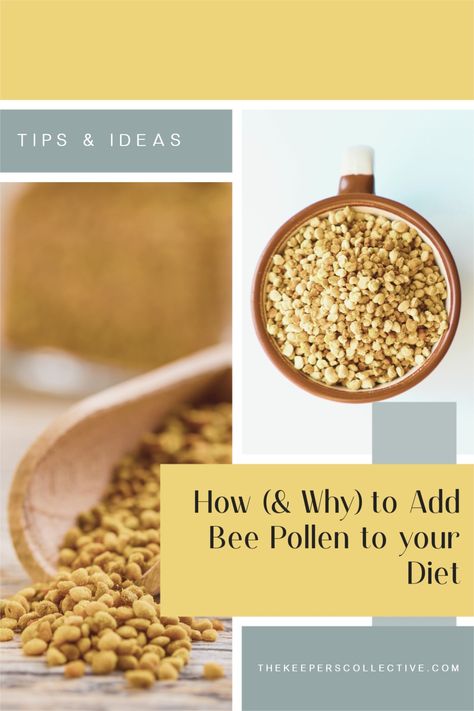 One of the most versatile byproducts that bees offer us is bee pollen - it's great for our insides and helps us achieve glowing results on the outside. Let's take a deeper look at bee pollen's medicinal and cosmetic benefits. #honeyskincare #bestskincare #naturalliving Bee Pollen Recipes, Bee Pollen Benefits, Bee Pollen Benefits For Breast, Bee Pollen For Breast, How To Take Bee Pollen, Bee Pollen How To Eat, How To Use Bee Pollen, Benefits Of Bee Pollen For Women, Benefits Of Bee Pollen