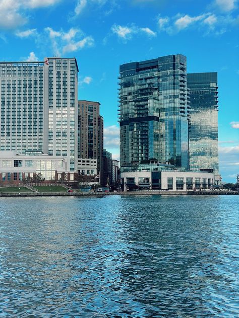 #baltimore #harbor #water #city Harbor Aesthetic, Baltimore Harbor, Simple Aesthetics, Water City, Pretty Scenery, Baltimore City, Travel Pictures, Aesthetically Pleasing, Past And Present