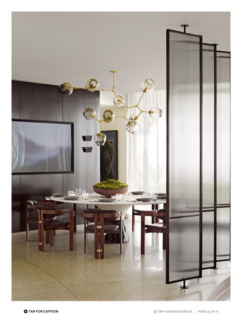 Portable Room Dividers, Glass Room Divider, Decorative Room Dividers, Divider Design, Midcentury Home, Glass Room, Living Room Partition, Room Partition Designs, Partition Design