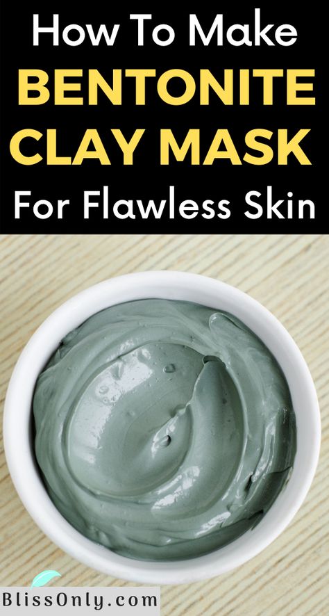 Applying a DIY bentonite clay mask helps you get rid of issues like acne, blackheads, dark spots & benefits your skin in many other ways. It cleanses pores and leaves your skin soft and glowing. Here are 5 best bentonite clay mask recipes for glowing skin Homemade Clay Face Masks, Homemade Clay Mask Recipe, Bentonite Clay Face Mask Diy, Bentonite Clay Mask Acne, Bentonite Clay Face Mask Recipe, Clay Facial Mask, How To Make Clay Face Mask, Clay Masks Skincare, Bentonite Clay Mask Benefits