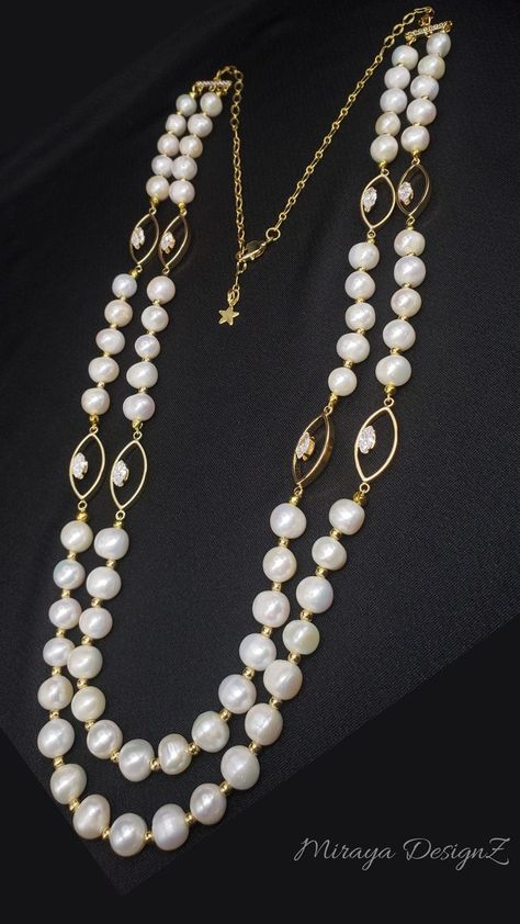 Three strand pearl necklace