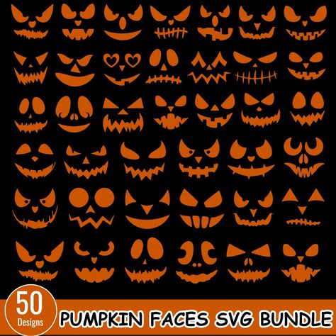 Pumpkin Eyes And Mouth Template, Jack O Lantern Faces Easy, Classic Jack O Lantern Faces, Spooky Jack O Lantern Faces, Faces For Pumpkins, Punkin Carving Ideas Faces, Easy Jack O Lantern Faces, Pumpkin Carving Face Ideas, Angry Pumpkin Face