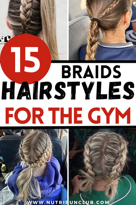 Are you tired of going to the gym for a workout and not knowing what to do with your hair? I feel you! Usually, I just throw my hair in a messy ponytail and call it a day, but in this post, we will round up the easiest hairstyles to look good and feel great during your workout. You will never be caught having a bad hair day again... Read more: gym hairstyles, hairstyles for the gym, cute gym hairstyles, gym hairstyles for long hair, easy gym hairstyles. Gym Hairstyles For Short Hair Easy, Hair Workout Styles, Gym Hairstyles For Curly Hair, Cute Gym Hairstyles, Easy Gym Hairstyles, Gym Hairstyles For Short Hair, Gym Hairstyles For Long Hair, Hairstyles For The Gym, Easiest Hairstyles