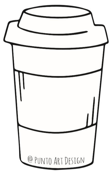 Printable Starbucks Cup, Free Coffee Cup Templates, Felt Coffee Cup Pattern, Cup Templates Free Printable, Starbucks Template Free Printable, Coffee Cup Cozy Template, Coffee Sleeve Template Free Printable, Coffee Cup Cutout, Coffee Cup Printables Free