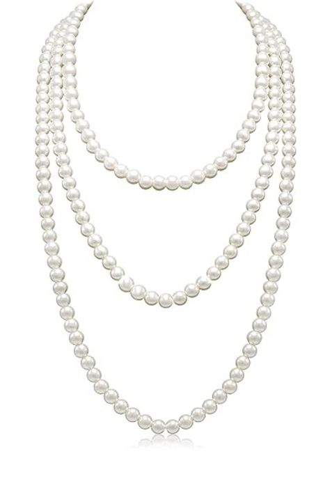 Classic faux pearl necklace-Good looking,created pretty and delicate faux pearl necklace for elegant lady. Made with high quality 8mm round imitation pearls, it is a single long strands with length 69", the strong string makes it durable and not easily break. and it has a weight 163.0 gram, comfortable to your daily wear, nickel free and anti-allergic. Long Pearl Necklace, Long Pearl Necklaces, Pearl Necklaces, Pearl Strands, Necklace For Women, Cream White, Costume Jewelry, Faux Pearl, Pearl Necklace