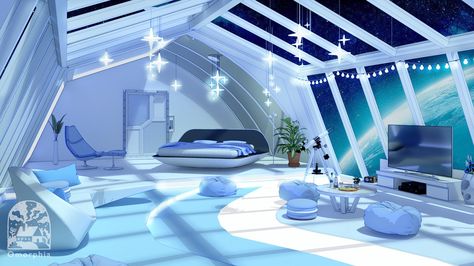 Futuristic Room, Futuristic Bedroom, Anime House, Teen Room Decor, Dream House Rooms, Futuristic City, Game Room Design, Futuristic Architecture, Pinterest Account