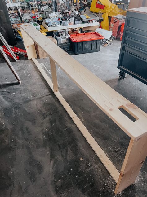 How To Build Behind Couch Table, Making Sofa Table, Couch Console Table Diy, Console Table Behind Sectional Against Wall, Behind The Sofa Table Diy, Behind The Couch Storage Ideas, Small Table Behind Sofa, Diy Narrow Sofa Table Behind Couch, Diy Behind Sofa Table