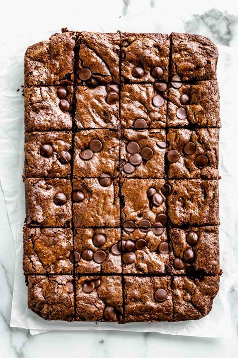 Whole Wheat Brownies Whole Wheat Brownies Healthy, Whole Wheat Flour Brownies, Wheat Brownie Recipe, Whole Wheat Baked Goods, Whole Wheat Dessert Recipes, Whole Wheat Desserts, Baking With Whole Wheat Flour, Whole Wheat Brownie Recipe, Whole Wheat Brownies