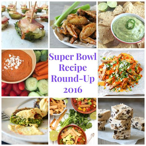 Super Bowl Recipe Round-Up 2016 - Eat the Gains Healthy Super Bowl Recipes, Super Bowl Dinner, Healthy Super Bowl, Super Bowl Food Healthy, Easy Super Bowl, Super Bowl Snacks, Bowl Recipes Easy, Super Bowl Recipes, Healthy Superbowl