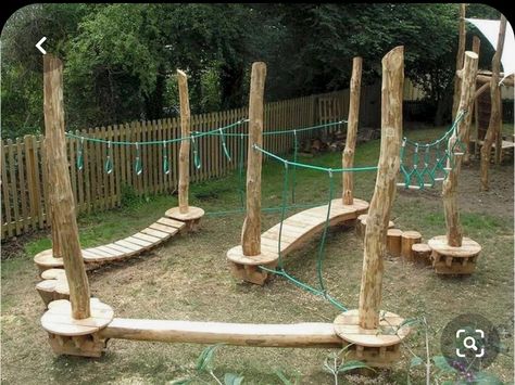 Natural Outdoor Playground, Children's Play Area, Playground Landscaping, Kids Obstacle Course, Play Area Backyard, Playground Areas, Outdoor Play Areas, Diy Playground, Kids Outdoor Play